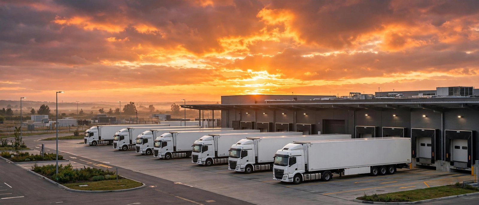 Fleet at sunrise